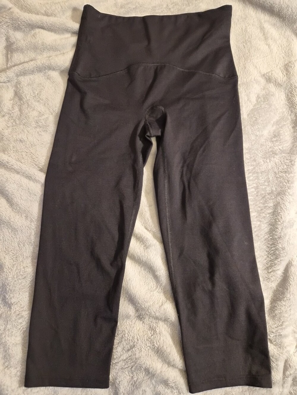 Spanx Active Compression Capri Leggings Medium M Black 40% Elastane Cropped Pant